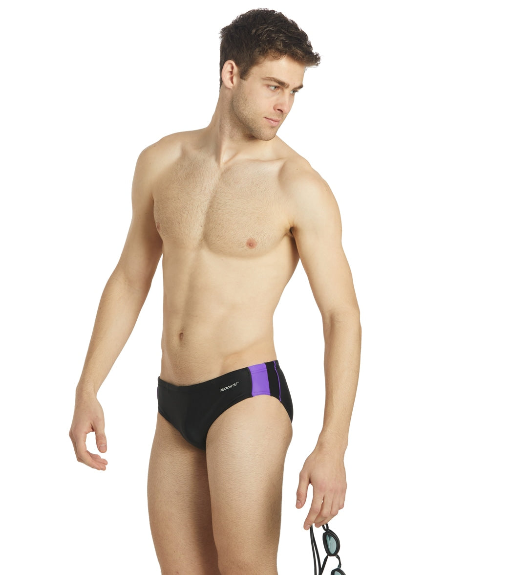 Sporti Piped Splice Brief Swimsuit (22-40)