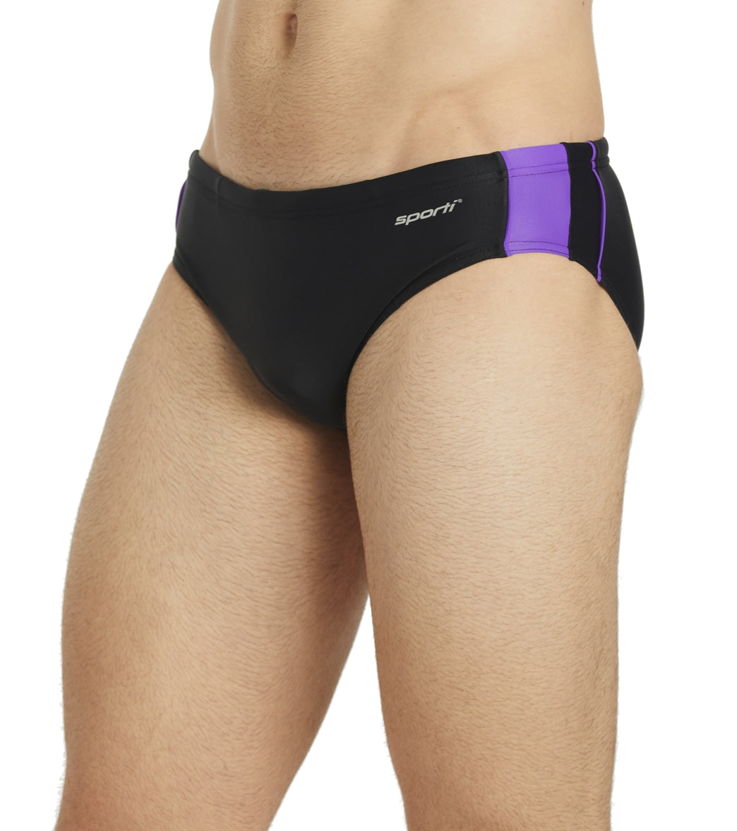 Sporti Piped Splice Brief Swimsuit (22-40)