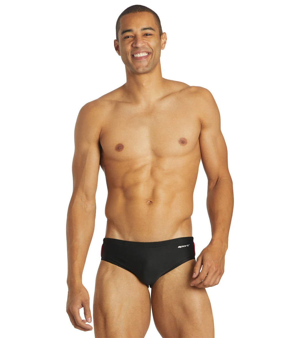 Sporti Piped Splice Brief Swimsuit (22-40)