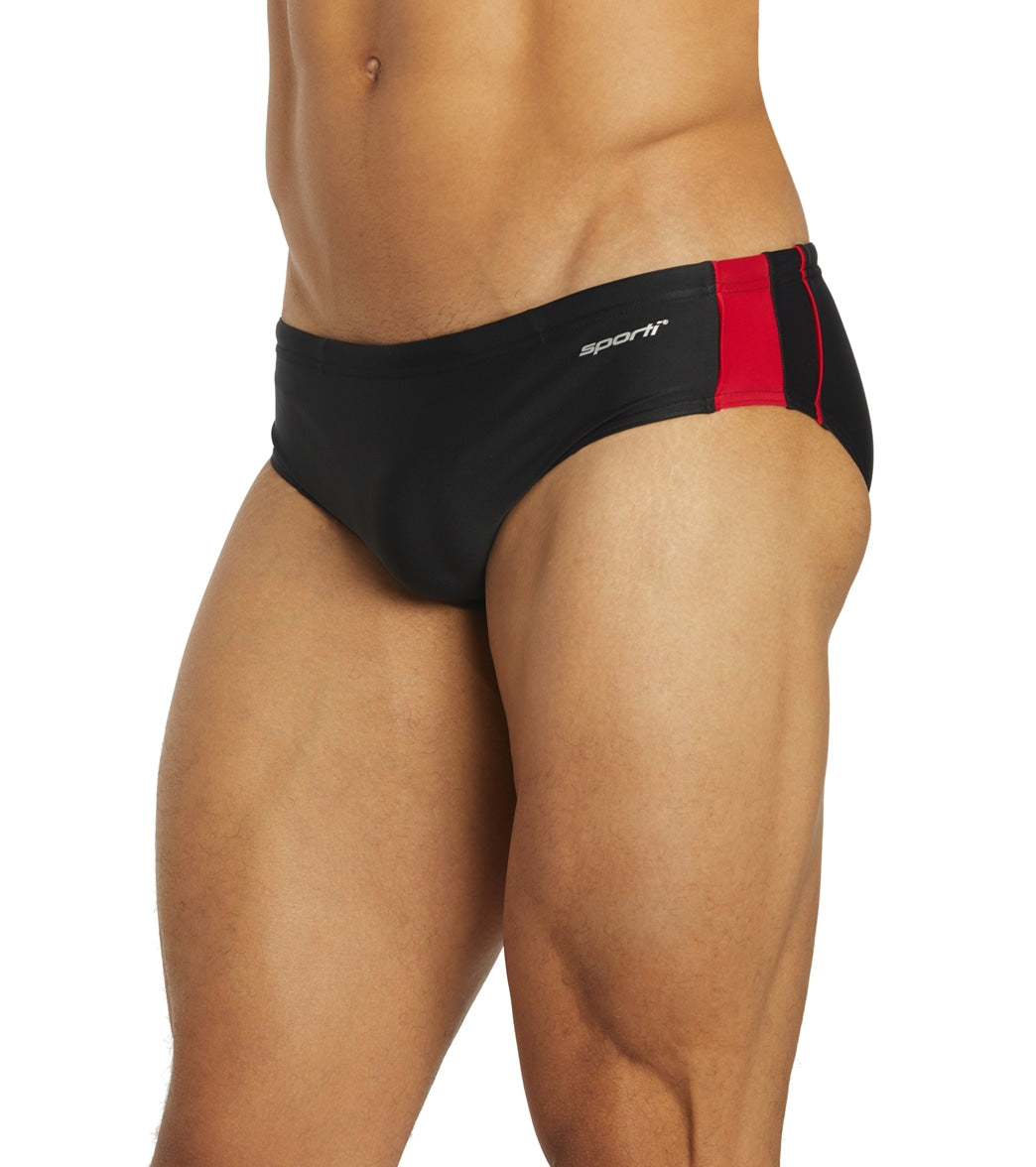 Sporti Piped Splice Brief Swimsuit (22-40)