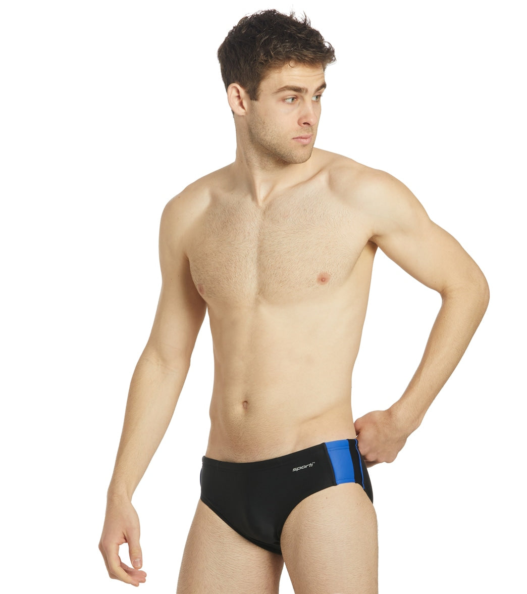 Sporti Piped Splice Brief Swimsuit (22-40)