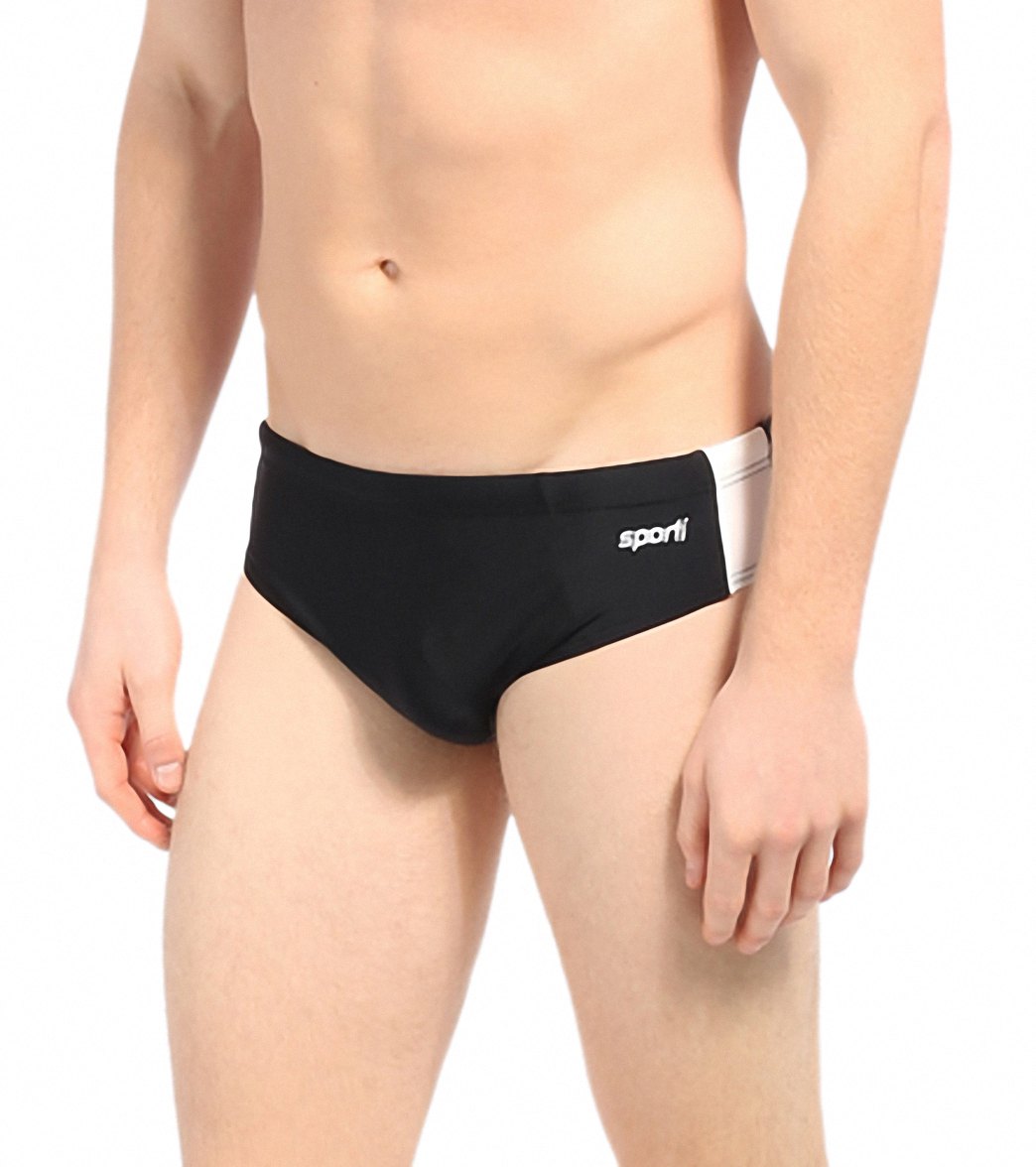 Sporti Piped Splice Brief Swimsuit (22-40)