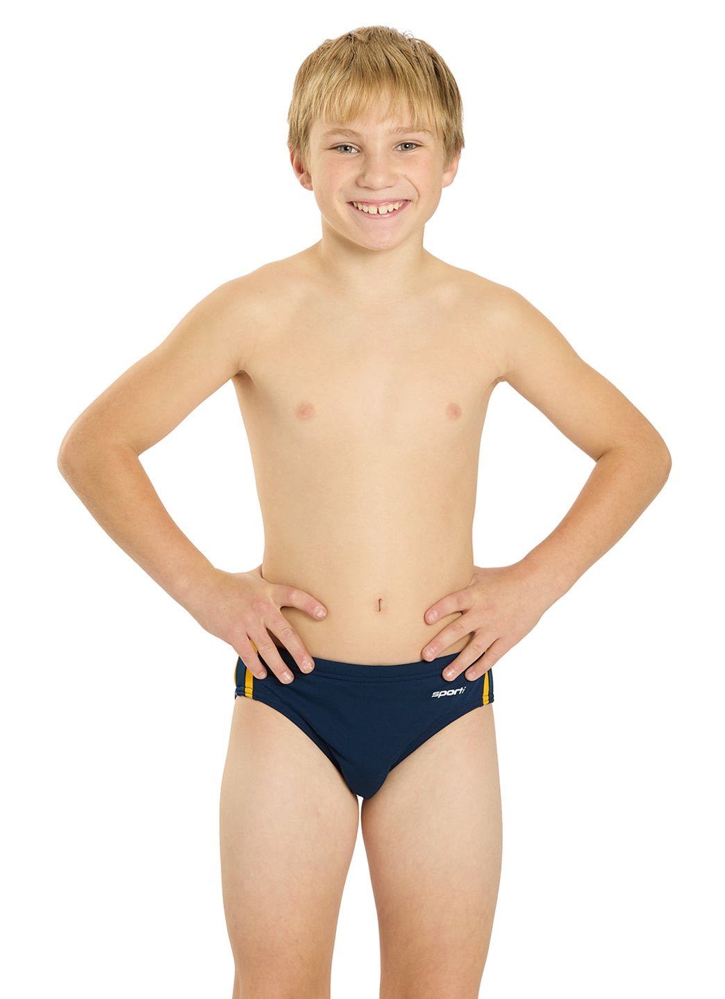 Sporti Piped Splice Brief Swimsuit (22-40)