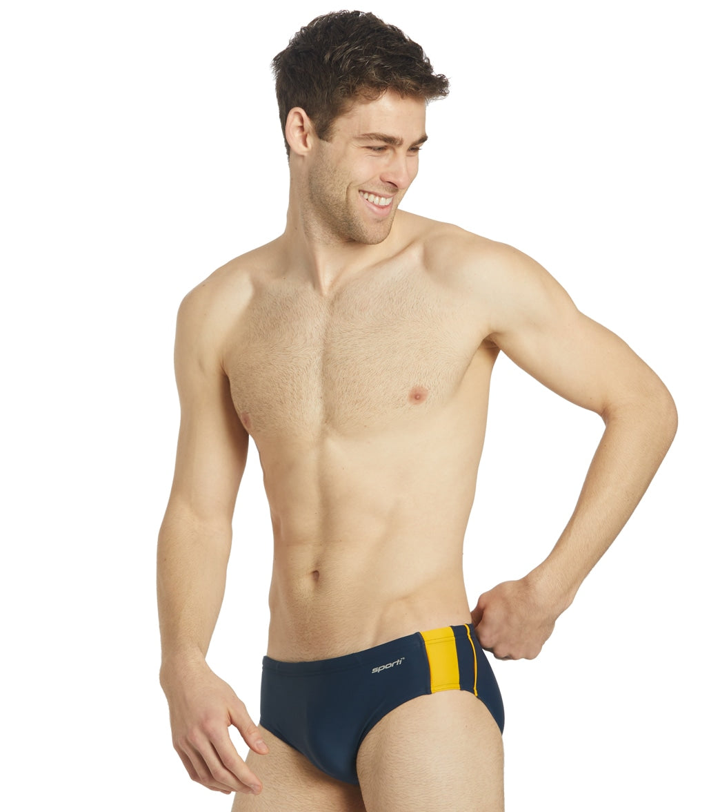 Sporti Piped Splice Brief Swimsuit (22-40)