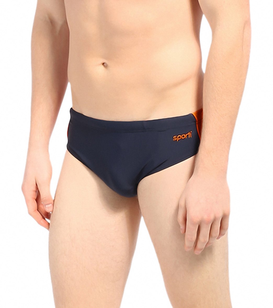 Sporti Piped Splice Brief Swimsuit (22-40)