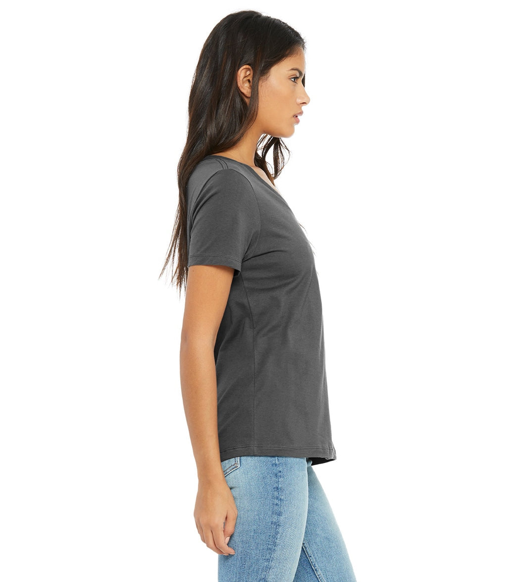 Bella + Canvas Women's Relaxed Jersey V-Neck T-Shirt