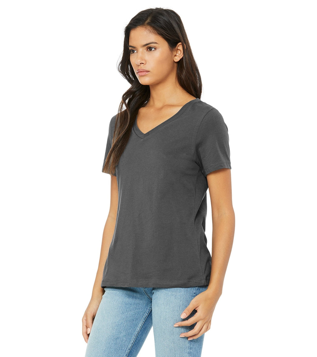 Bella + Canvas Women's Relaxed Jersey V-Neck T-Shirt