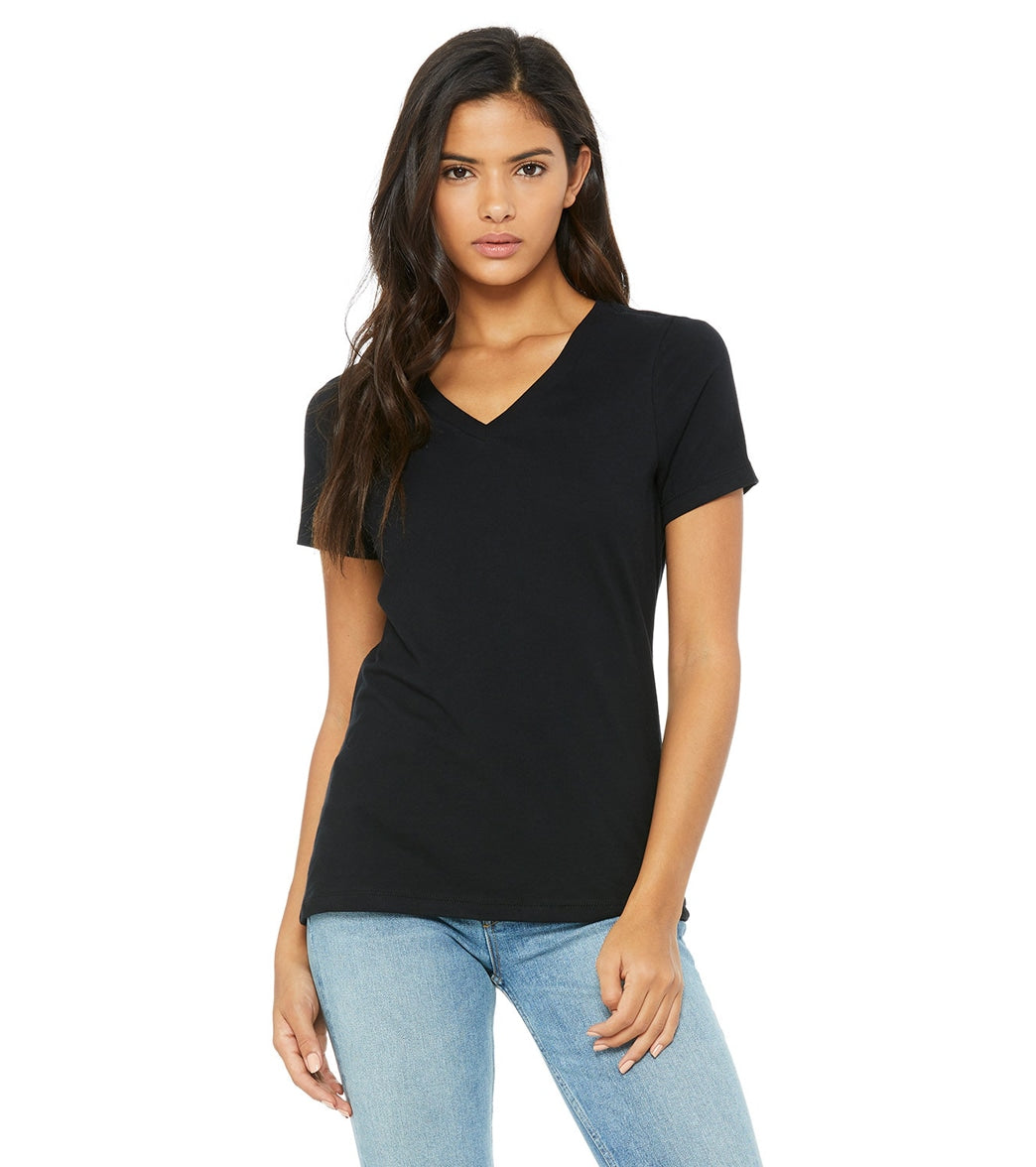 Bella + Canvas Women's Relaxed Jersey V-Neck T-Shirt