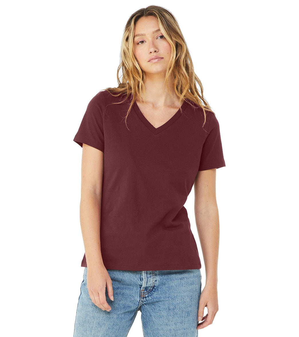 Bella + Canvas Women's Relaxed Jersey V-Neck T-Shirt