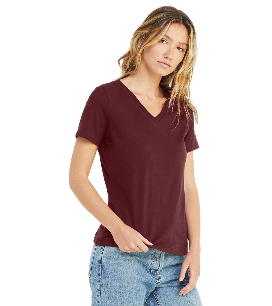 Bella + Canvas Women's Relaxed Jersey V-Neck T-Shirt