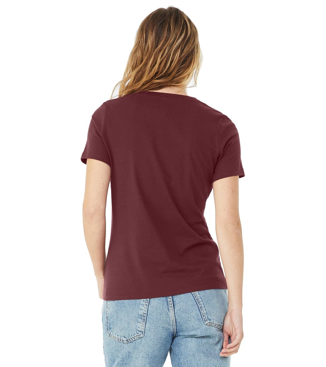 Bella + Canvas Women's Relaxed Jersey V-Neck T-Shirt