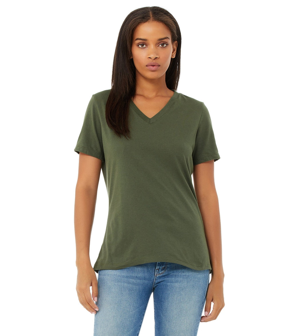 Bella + Canvas Women's Relaxed Jersey V-Neck T-Shirt