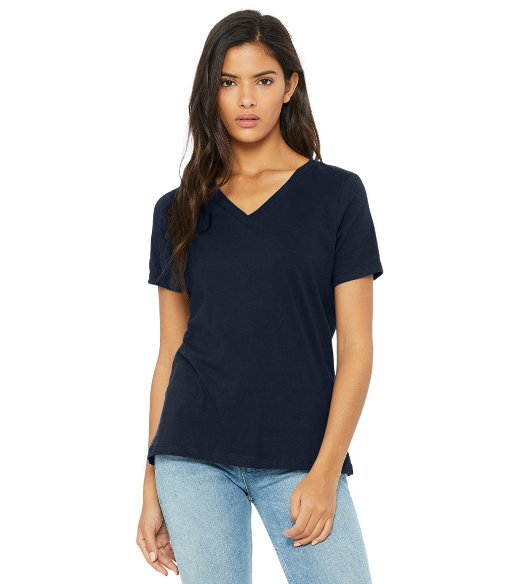 Bella + Canvas Women's Relaxed Jersey V-Neck T-Shirt