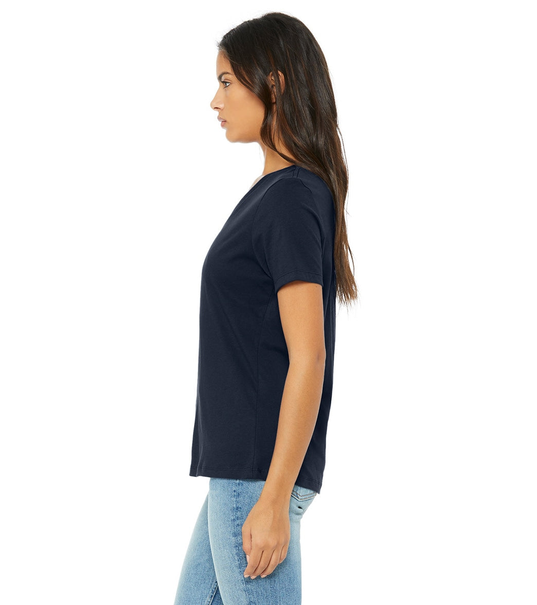 Bella + Canvas Women's Relaxed Jersey V-Neck T-Shirt