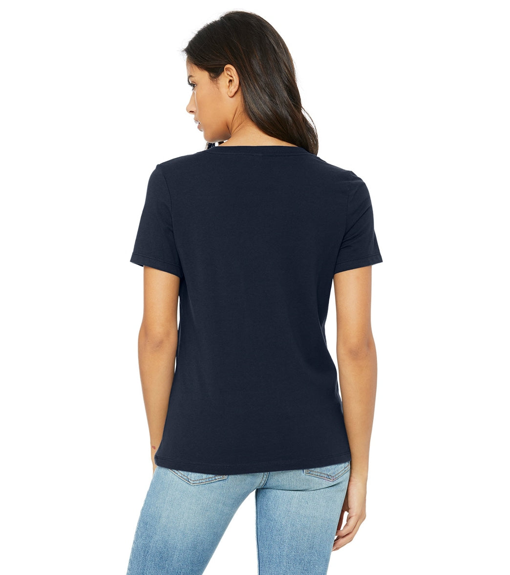 Bella + Canvas Women's Relaxed Jersey V-Neck T-Shirt