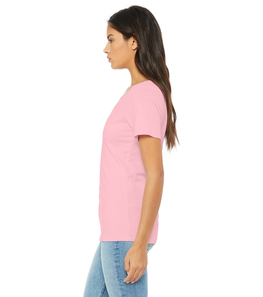 Bella + Canvas Women's Relaxed Jersey V-Neck T-Shirt
