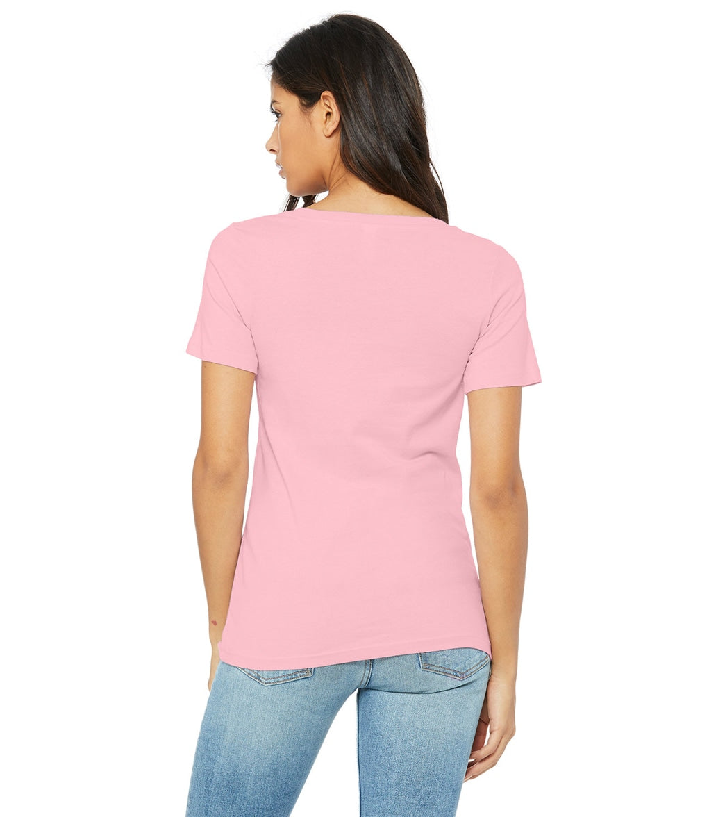 Bella + Canvas Women's Relaxed Jersey V-Neck T-Shirt