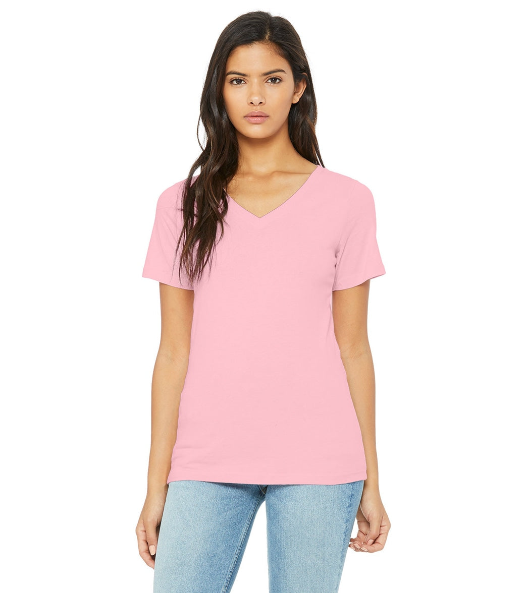 Bella + Canvas Women's Relaxed Jersey V-Neck T-Shirt