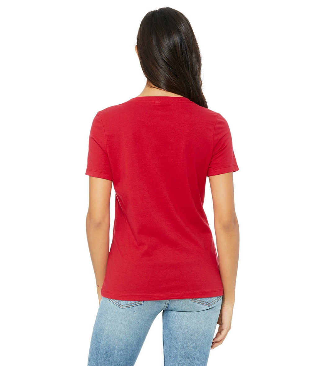 Bella + Canvas Women's Relaxed Jersey V-Neck T-Shirt
