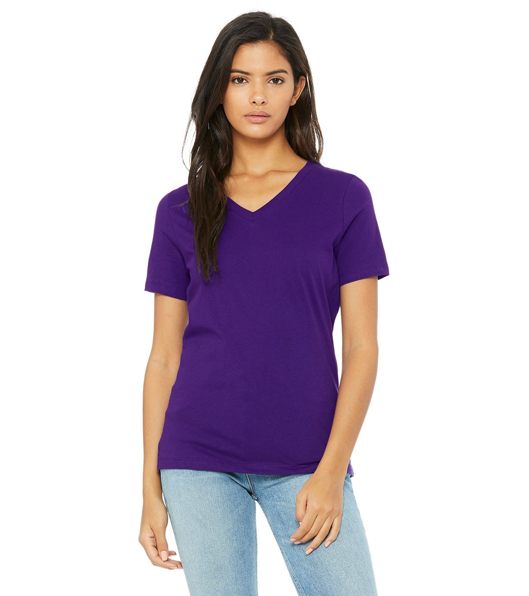 Bella + Canvas Women's Relaxed Jersey V-Neck T-Shirt