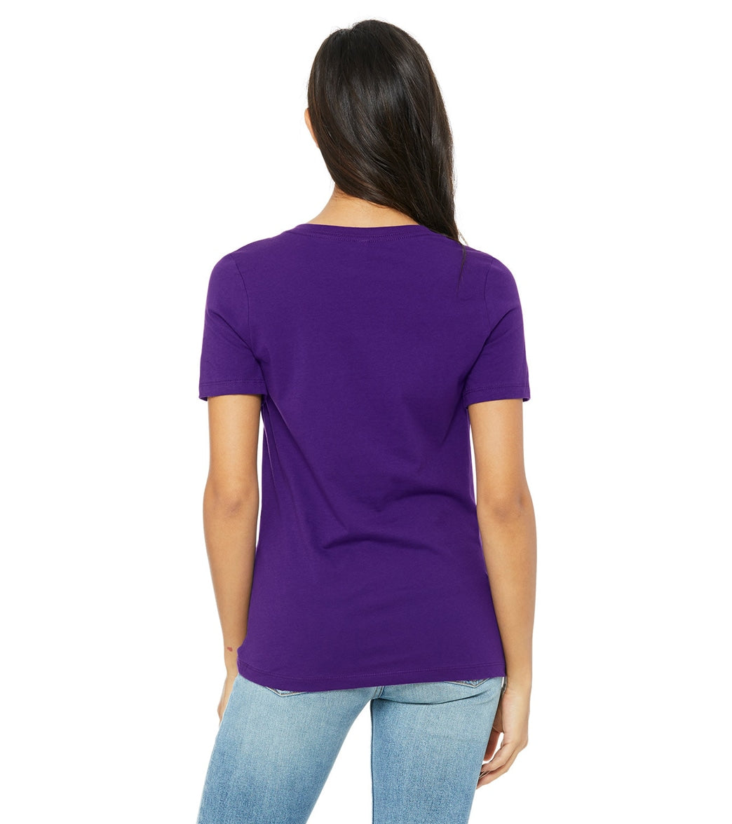 Bella + Canvas Women's Relaxed Jersey V-Neck T-Shirt