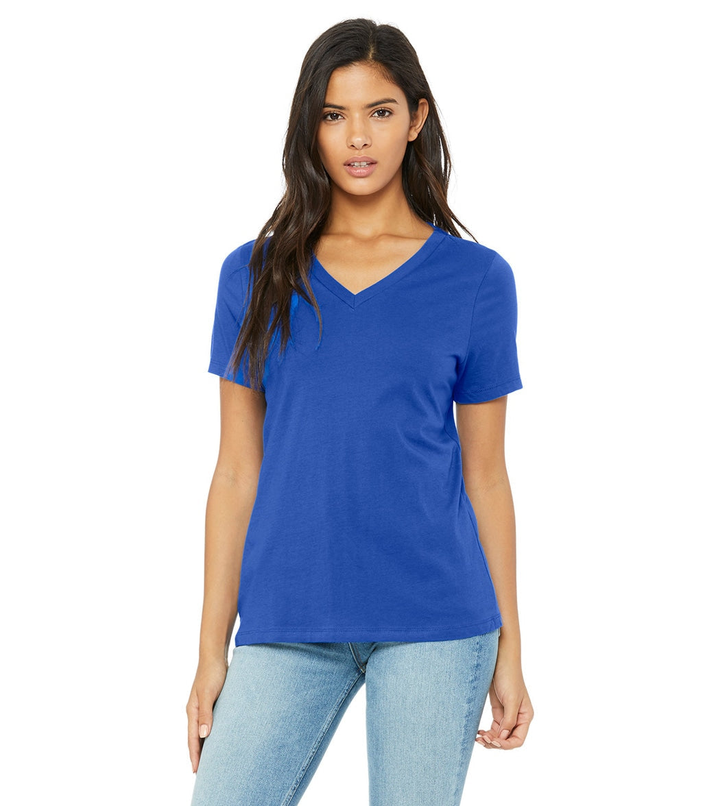 Bella + Canvas Women's Relaxed Jersey V-Neck T-Shirt