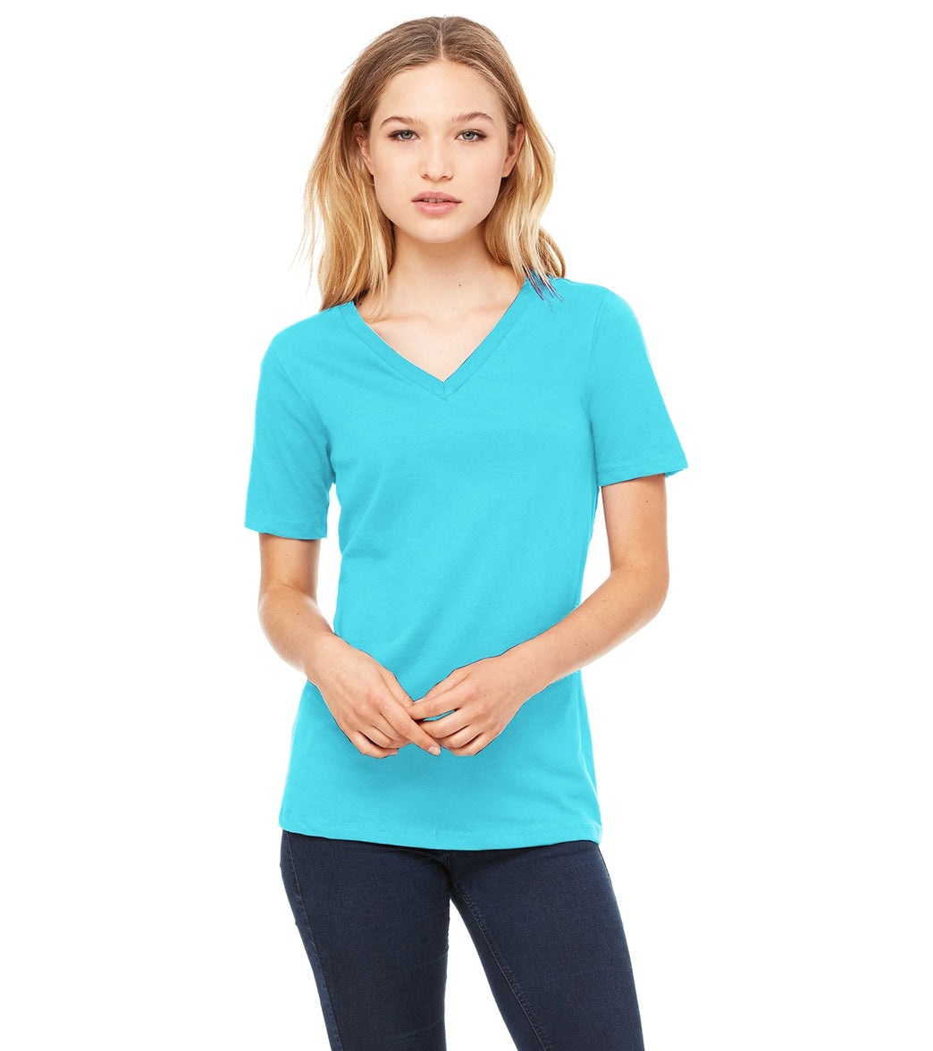 Bella + Canvas Women's Relaxed Jersey V-Neck T-Shirt