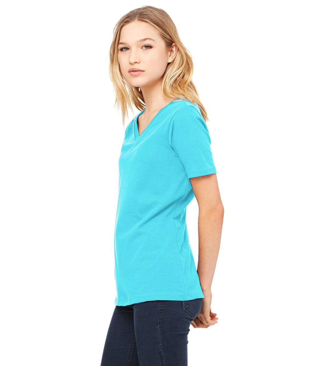 Bella + Canvas Women's Relaxed Jersey V-Neck T-Shirt