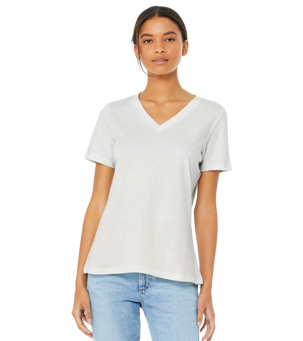 Bella + Canvas Women's Relaxed Jersey V-Neck T-Shirt