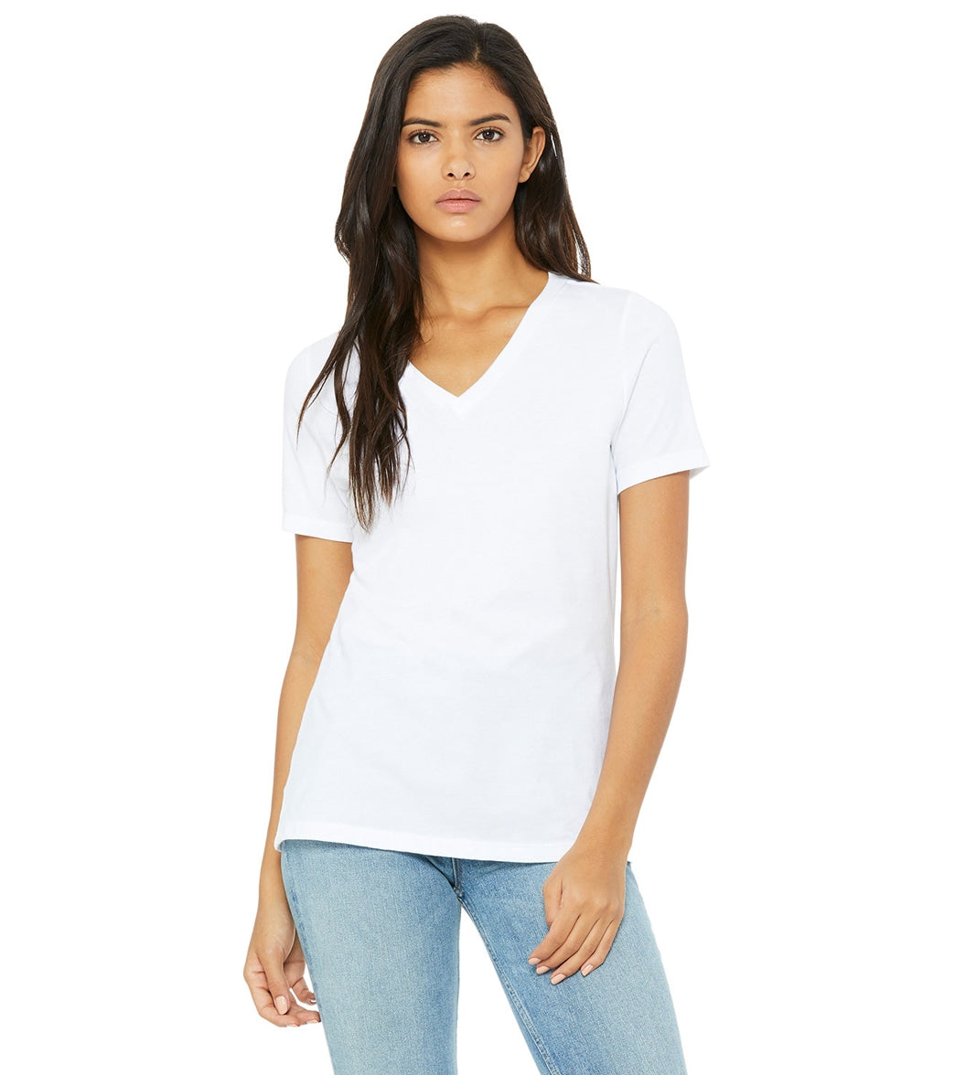 Bella + Canvas Women's Relaxed Jersey V-Neck T-Shirt