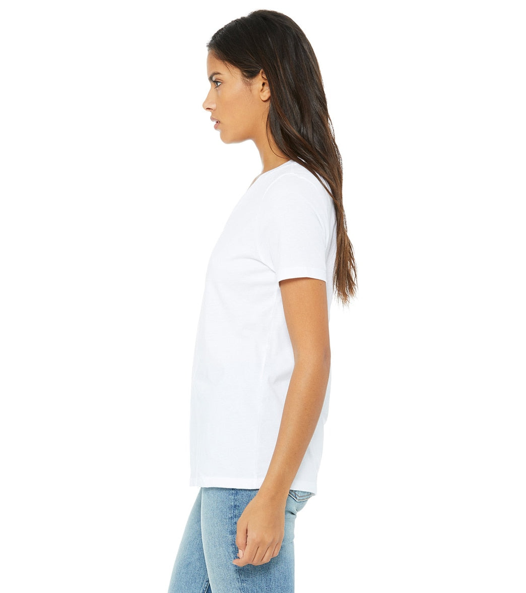 Bella + Canvas Women's Relaxed Jersey V-Neck T-Shirt