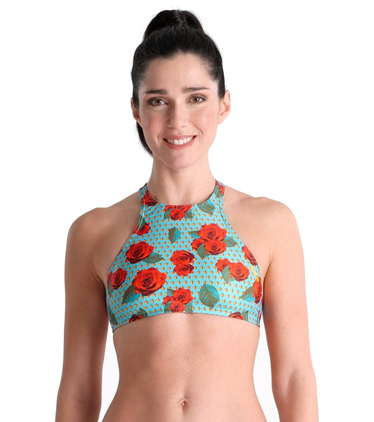 Arena Women's Rulebreaker Think Crop Top Bikini Top