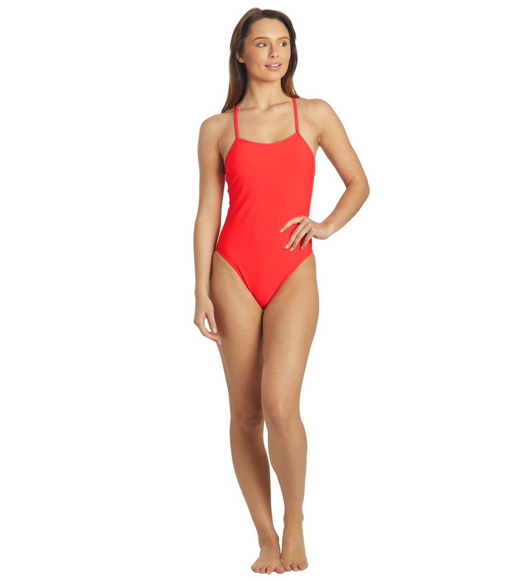 JOLYN Women's Jackson 4 Solid One Piece Swimsuit