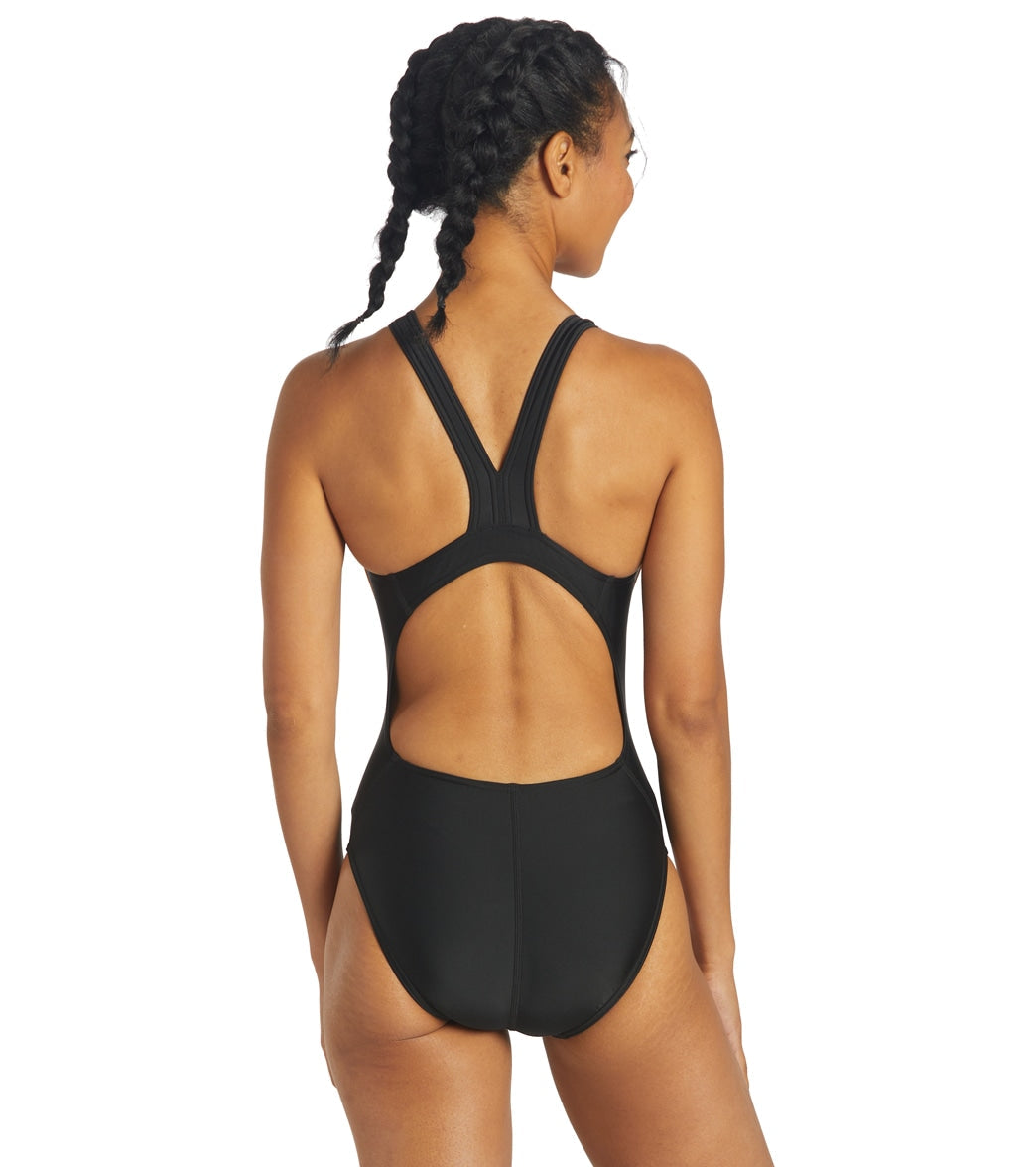 Sporti Piped Splice Wide Strap One Piece Swimsuit (22-44)