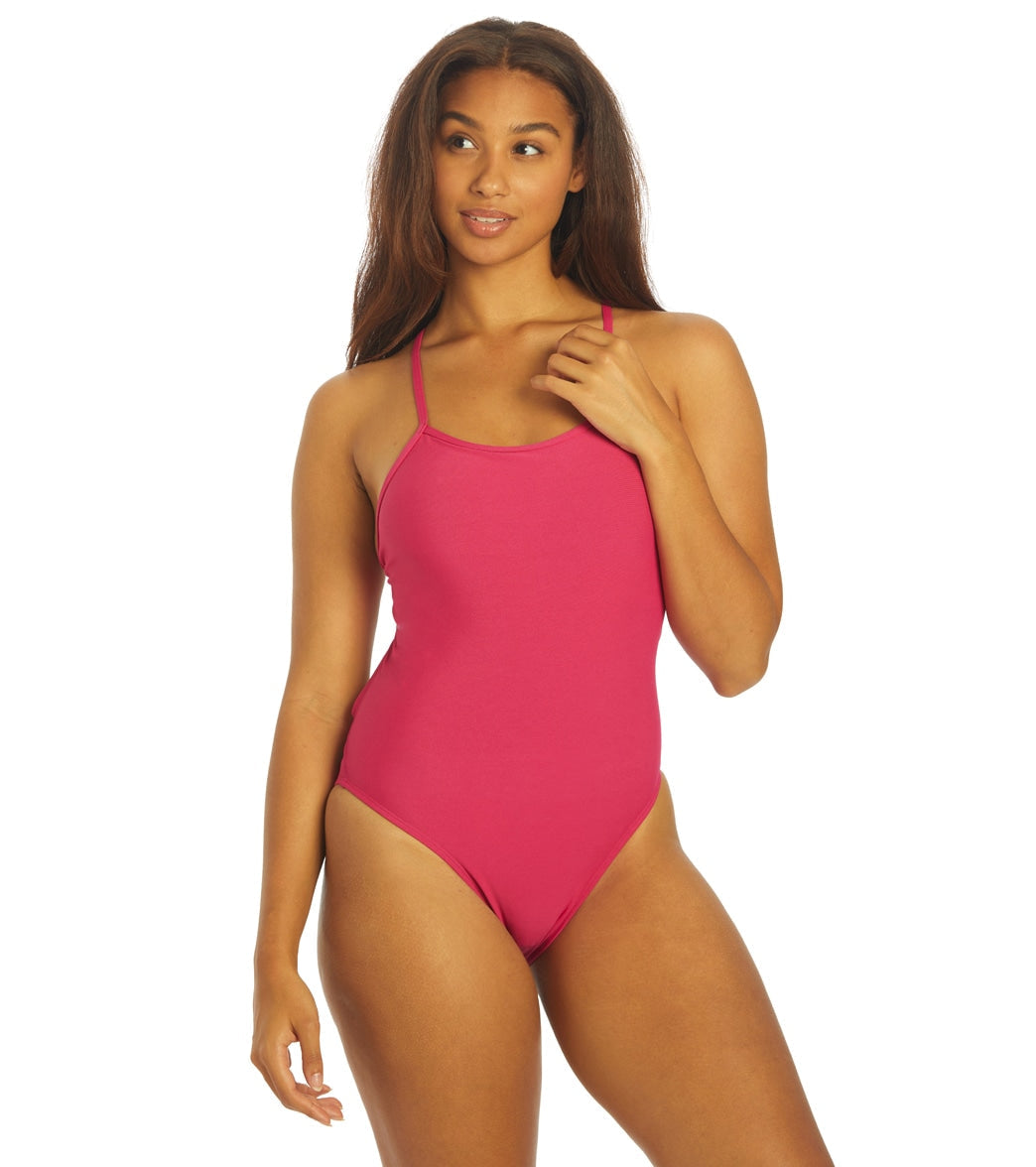 JOLYN Women's Brandon 2 Solid One Piece Swimsuit