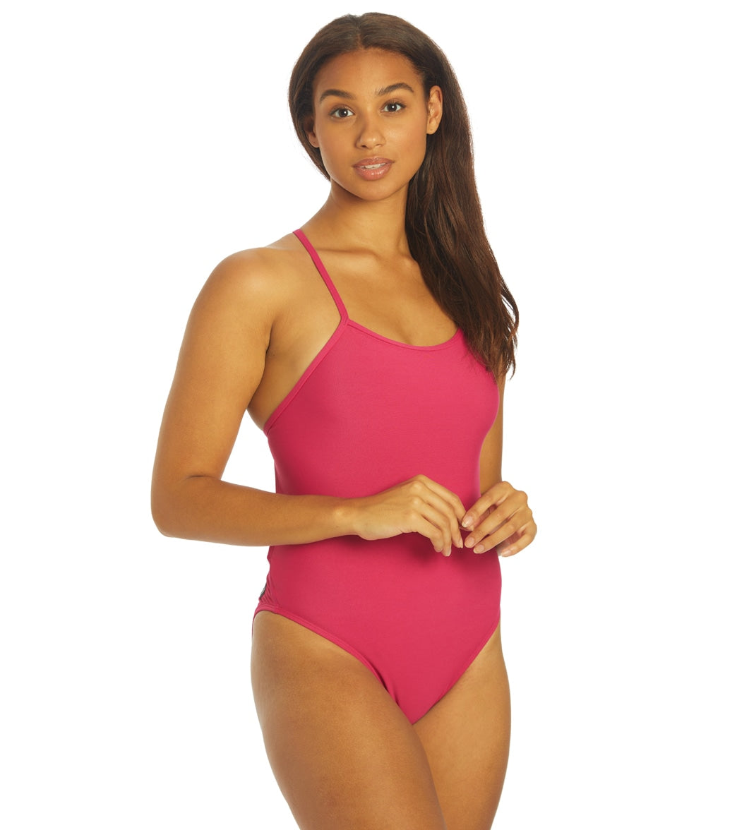 JOLYN Women's Brandon 2 Solid One Piece Swimsuit