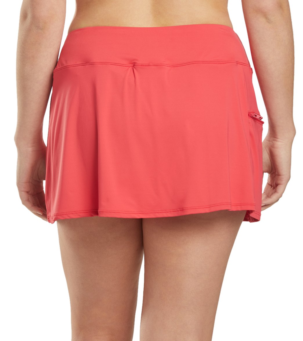 Beach House Plus Size Solid Emma Pull On Swim Skort