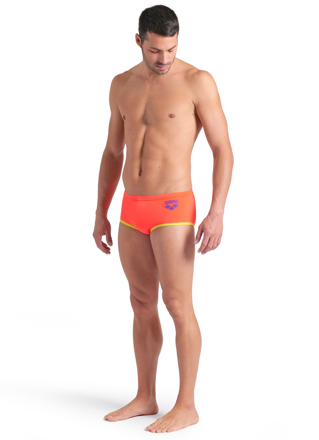 Arena Men's One Big Logo Square Leg Swimsuit