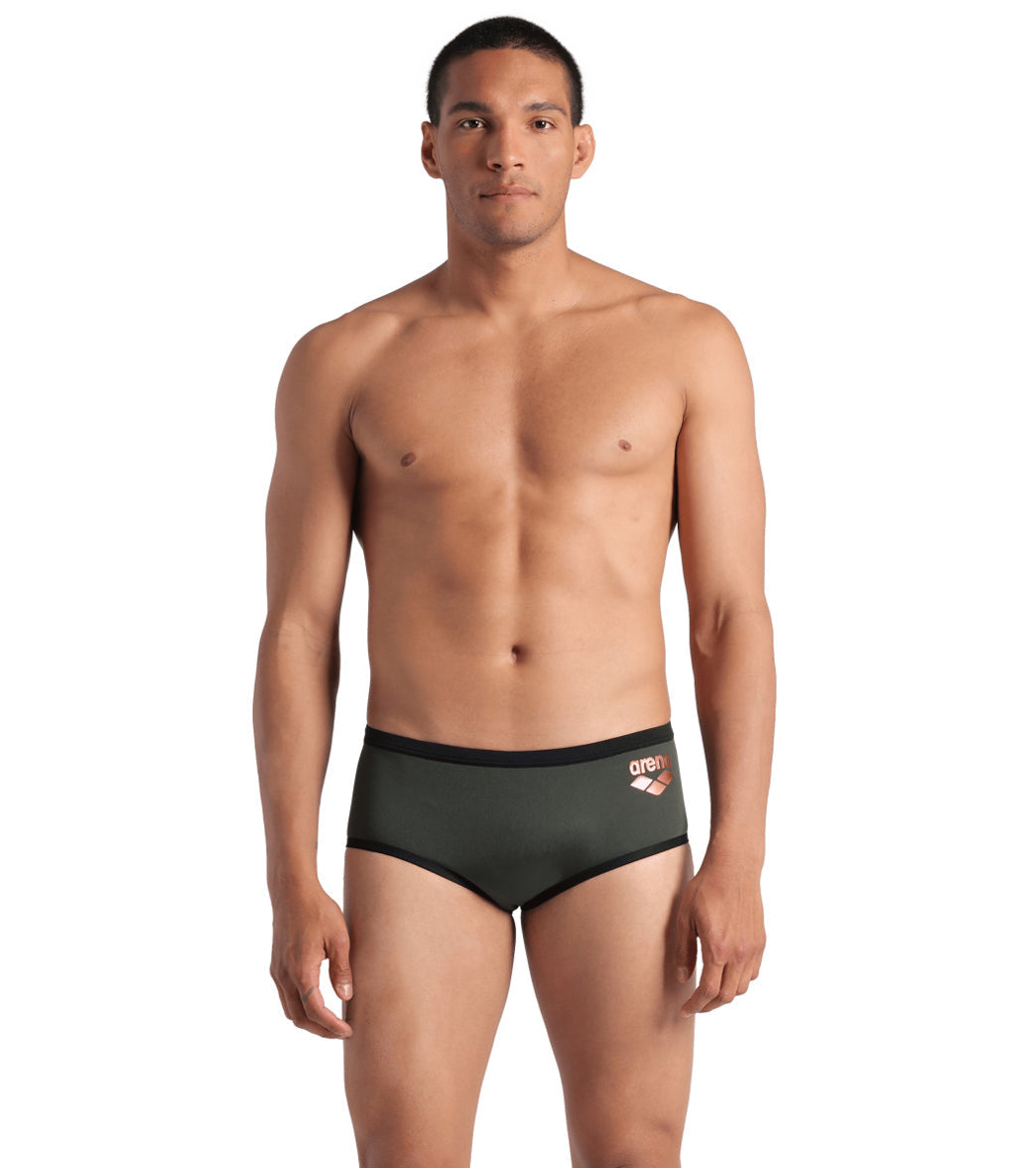 Arena Men's One Big Logo Square Leg Swimsuit