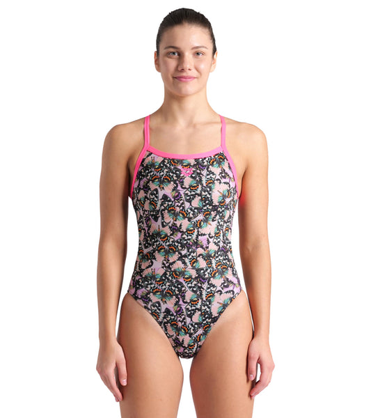 Arena Women's Butterflies Challenge Back One Piece Swimsuit