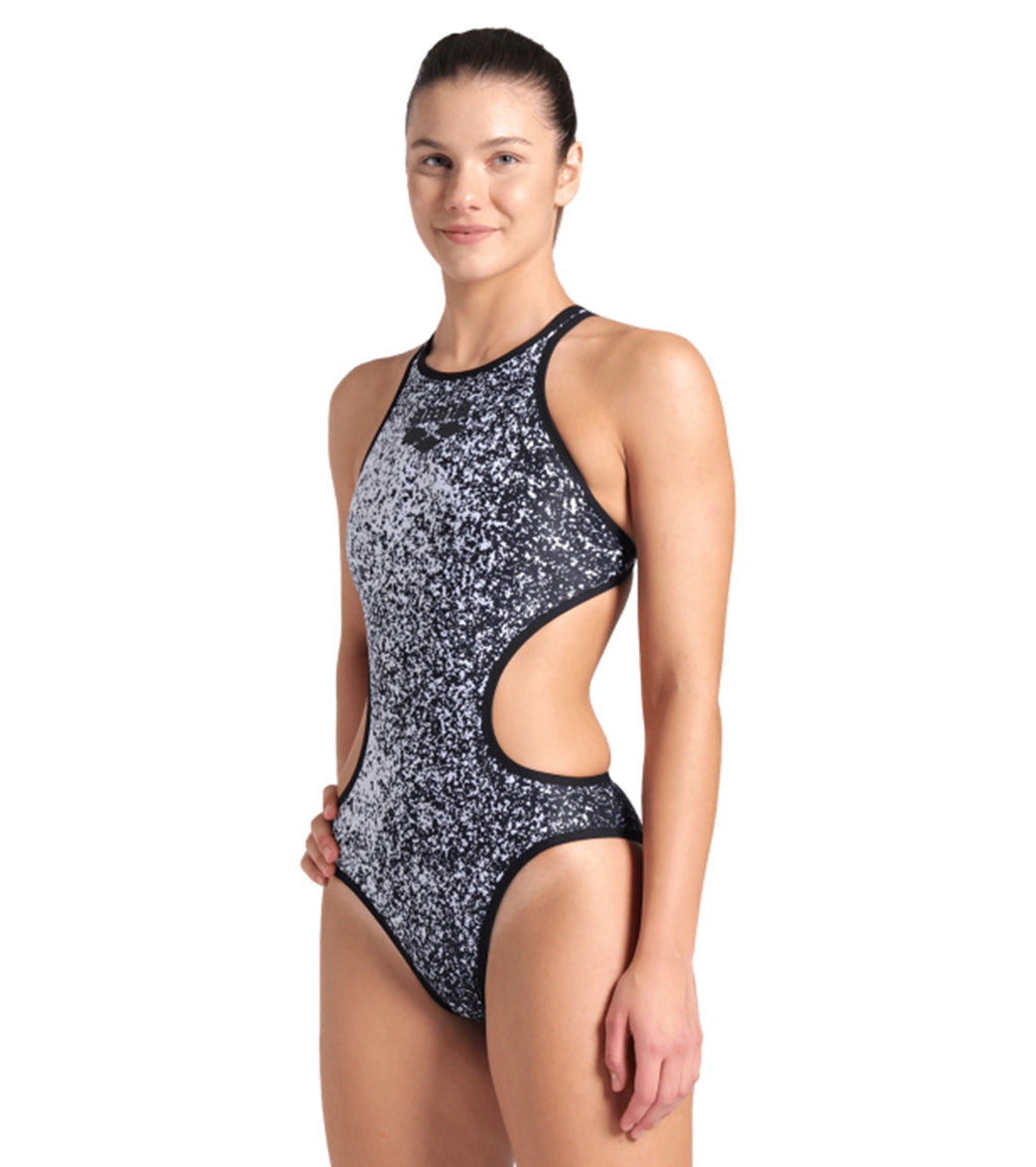 Arena Women's One Paints Tech Back One Piece Swimsuit