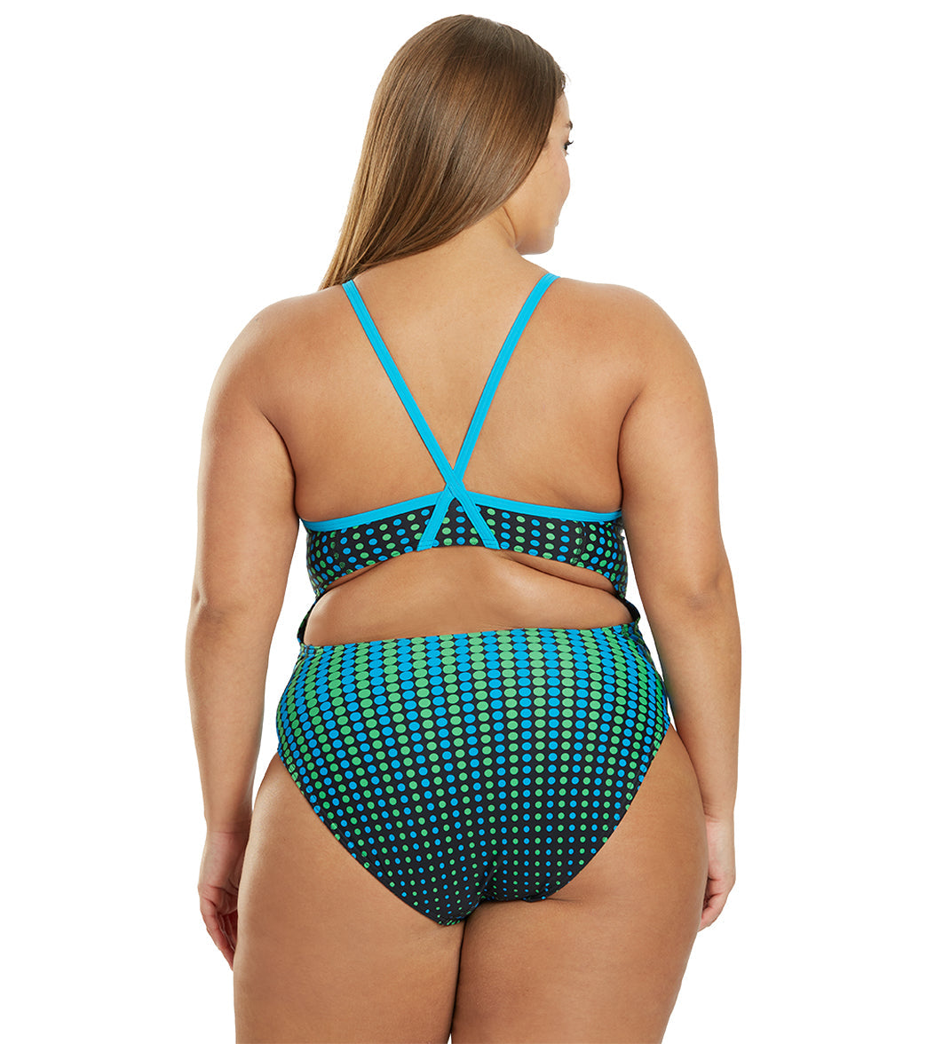 Sporti Molecule Thin Strap One Piece Swimsuit (22-44)