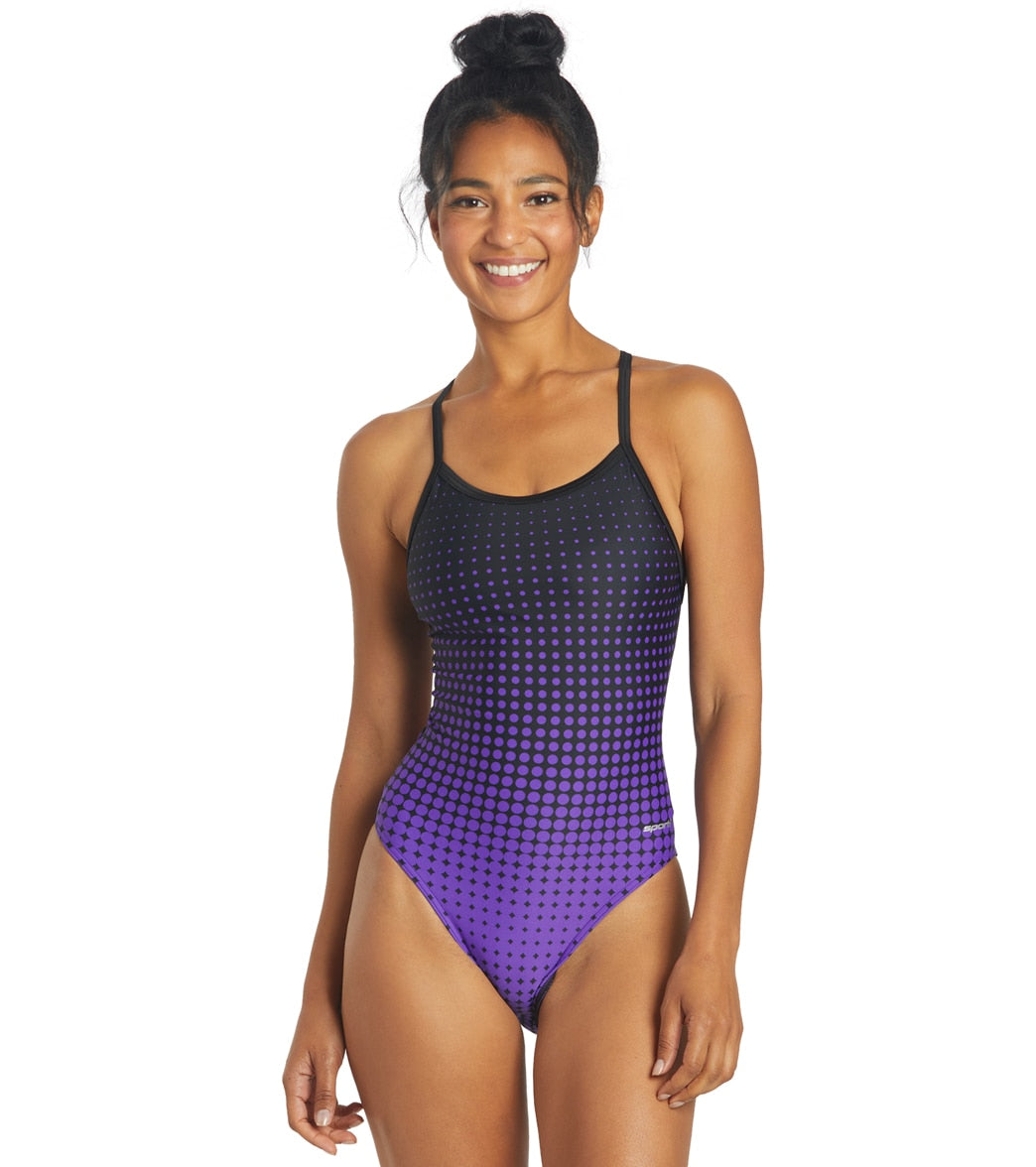 Sporti Molecule Thin Strap One Piece Swimsuit (22-44)