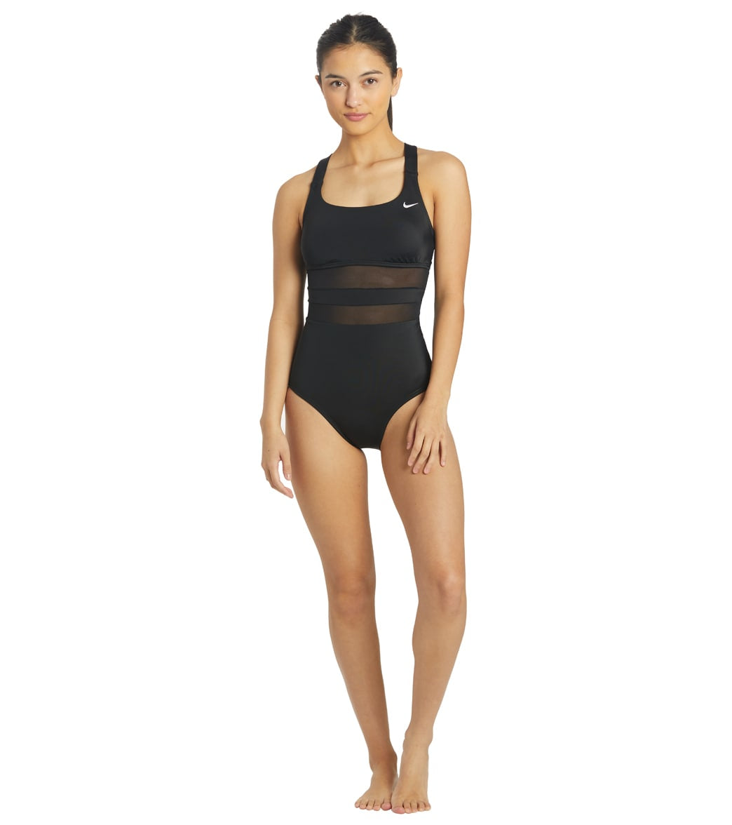Nike Women's V Back One Piece Swimsuit