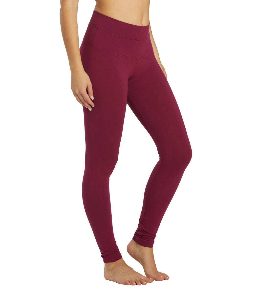 Hard Tail High Waisted Cotton Ankle Yoga Leggings