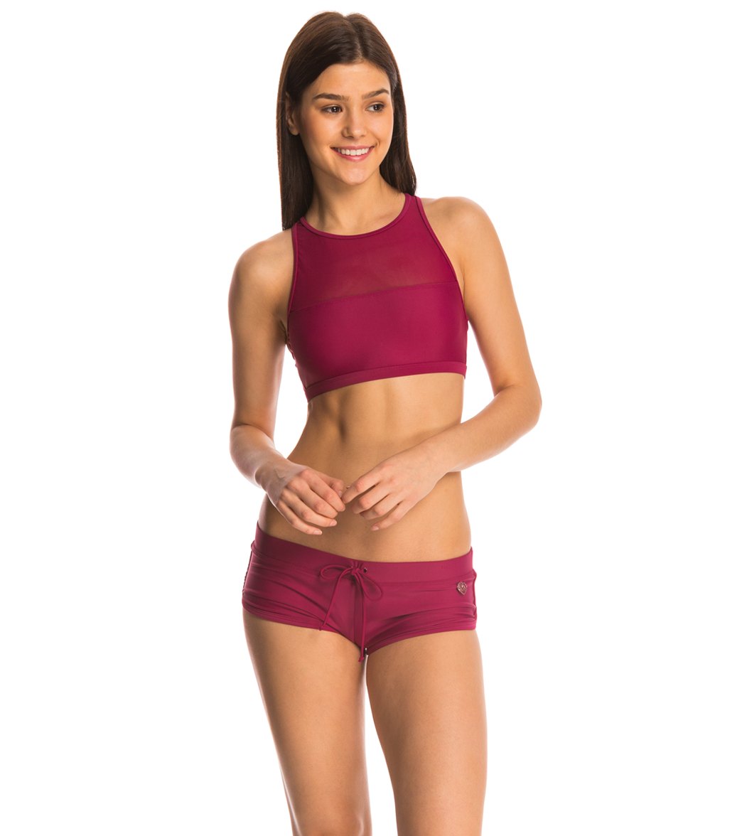 Body Glove Swimwear Smoothies Sidekick Sporty Boy Short Bikini Bottom