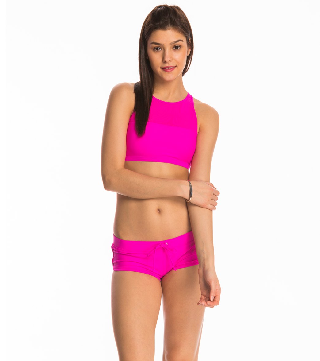 Body Glove Swimwear Smoothies Sidekick Sporty Boy Short Bikini Bottom