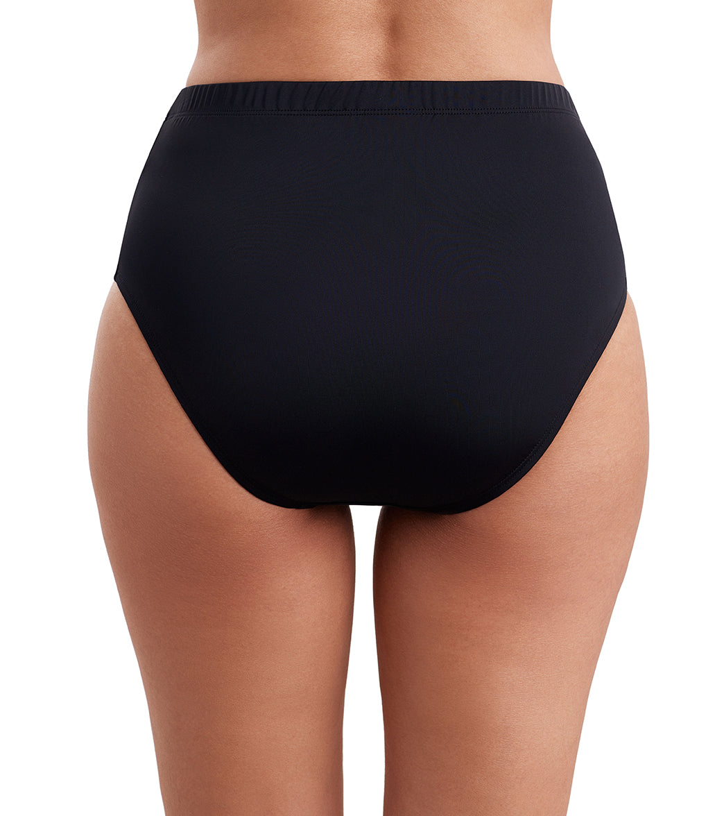 Shape Solver By Penbrooke Women's Divine Solids Bottoms Basic Bikini Bottom