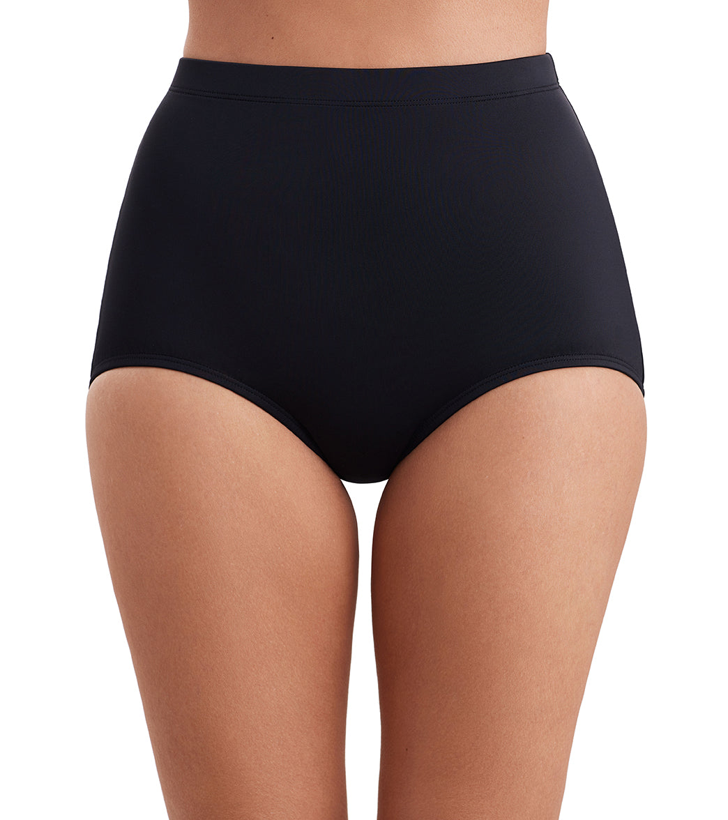 Shape Solver By Penbrooke Women's Divine Solids Bottoms Girl Leg Bikini Bottom