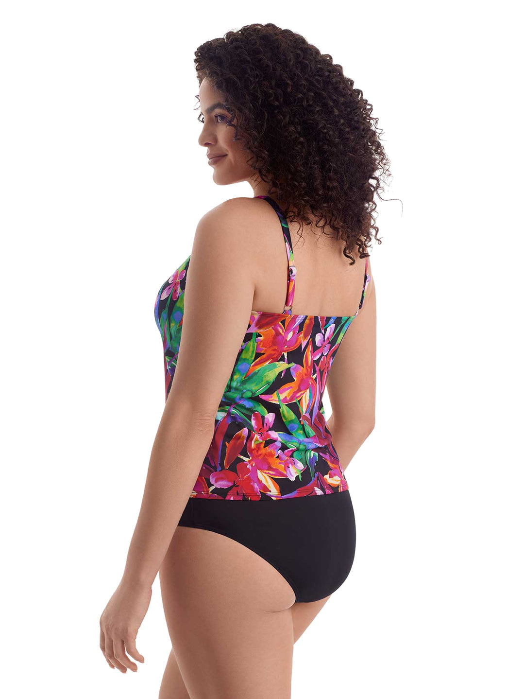 Shape Solver By Penbrooke Women's Secret Jungle Mastectomy Tankini Top
